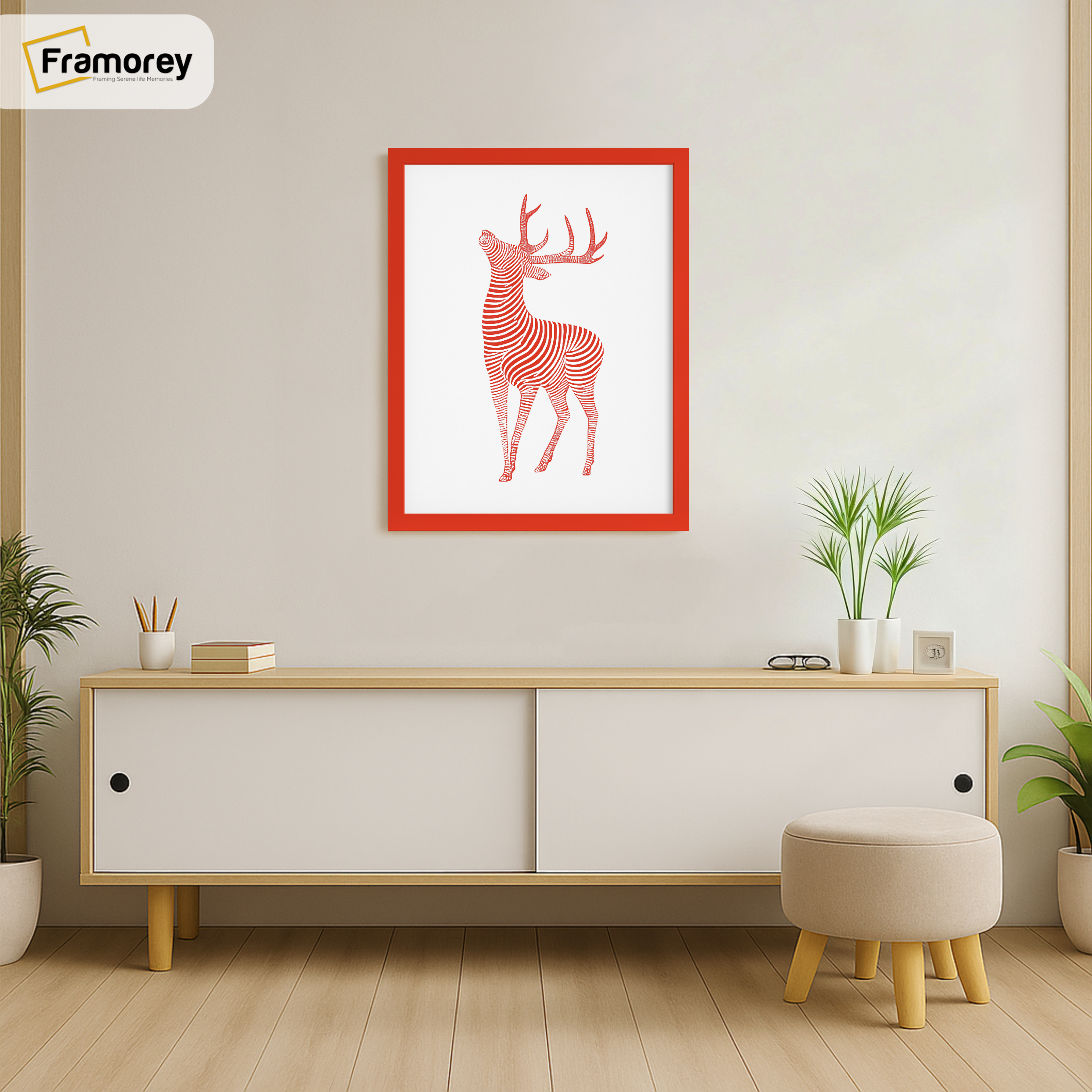 Thin Matt Red Picture Frame Poster Frames Wall D?cor Frame