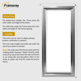 Panorama Style Silver Oslo Photo Frame Panoramic Picture Frames