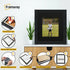Step Style Square Size Black Picture Frame With Black Mount