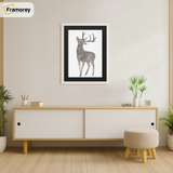 Thin Style White Photo Frames With Black Mount