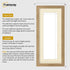 Flat Panoramic Oak Photo Frame Wall Art Poster Frame With Ivory Mount