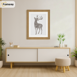 Oak Picture Frame With White Mount