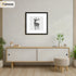 Square Black Picture Frames with Thin Matt White Mount