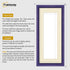 Antique Style Panoramic Purple Wall Art Photo Frame With Ivory Mount