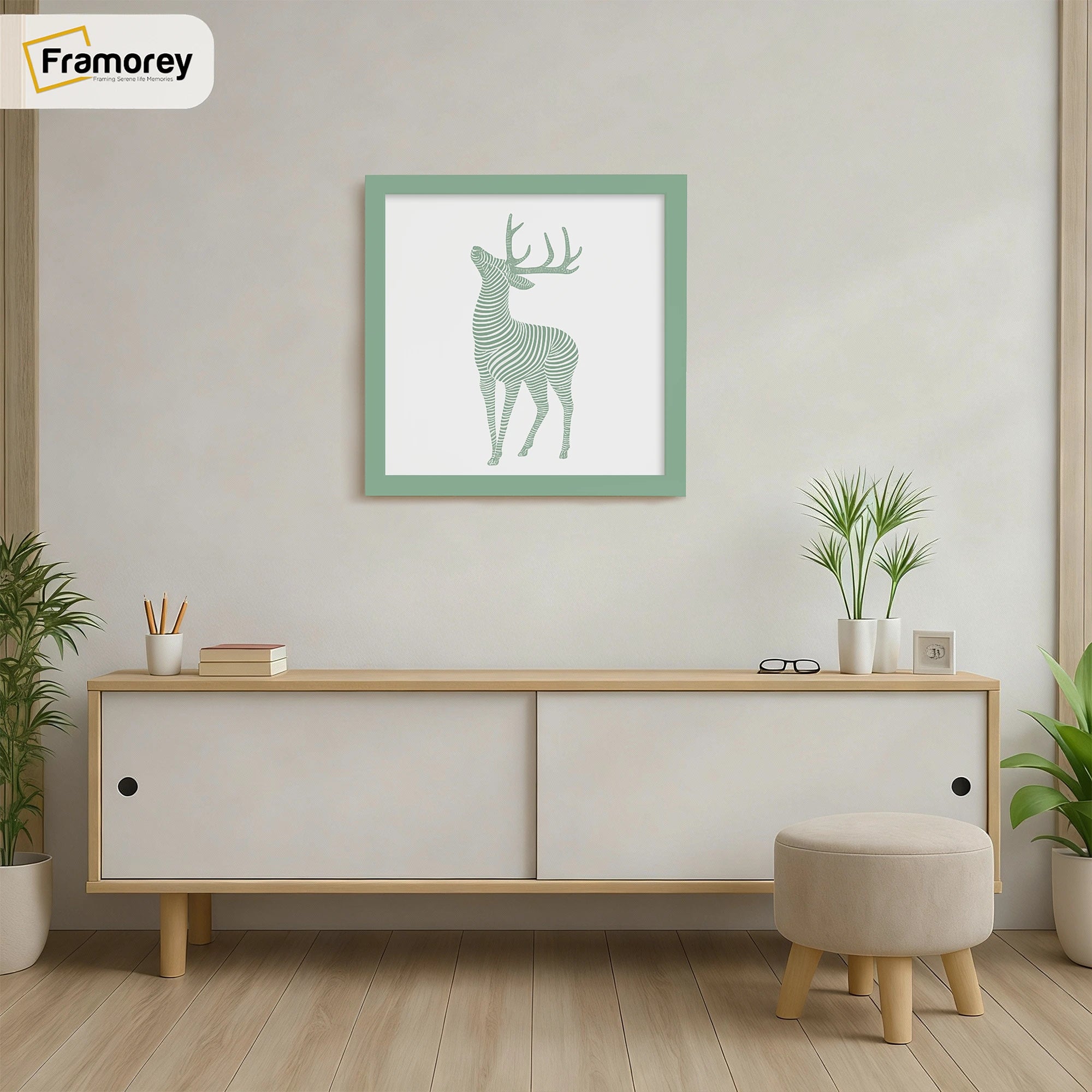 Square Size Green Thin Matt Picture Frame Poster Frames