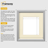 Antique Style Square Silver Picture Frame Wall Art Frame With Ivory Mount