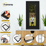 Panoramic Size Glitter Sparkle Black Photo Frames With Black Mount