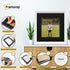 Square Size White Oslo Photo Frames Wall Art Frames With Black Mount