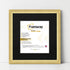 Square Picture Frame Gold Glitter Sparkle Photo Frames With Black Mount