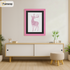 Pink Picture Frame with Black Mount