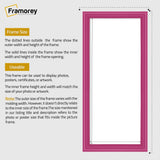 Antique Style Panoramic Size Pink Picture Frame Wall Art Photo Frame