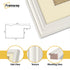 Antique Style Panoramic White Picture Frame Photo Frame With Ivory Mount
