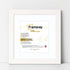 Square Size White Picture Frame With White Mount