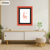 Red Picture Frame with Black Mount