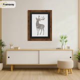 Rustic Oak Picture Frame With Black Mount