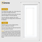 Panorama Style White Oslo Picture Frames With White Mount