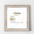 Square Walnut Picture Frame Vintage Distressed Photo Frames With White Mount