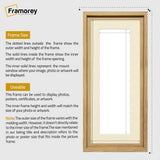 Panorama Style Oak Oslo Picture Frames With Ivory Mount