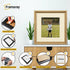 Square Size Oak Oslo Photo Frames Wall Art Frames With Ivory Mount