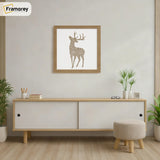 Square Size Thin Matt Oak Picture Frame Poster Frames