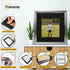 Square Size Silver Oslo Photo Frames Wall Art Frames With Black Mount