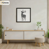 Square Size Black Picture Frames with Thin Matt Poster Frames