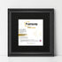 Square Size Black Shabby Picture Frame With Black Mount