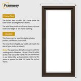 Panorama Style Walnut Oslo Photo Frame Panoramic Picture Frames