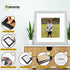 Square Picture Frame White Glitter Sparkle Photo Frames With White Mount