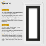 Panorama Style White Oslo Picture Frames With Black Mount