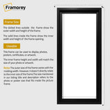 Panorama Style Black Oslo Photo Frame Panoramic Picture Frames