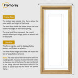 Panorama Style Oak Oslo Picture Frames With White Mount