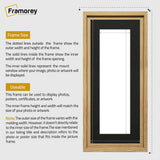 Panorama Style Oak Oslo Picture Frames With Black Mount