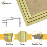 Step Style Square Size Gold Picture Frame Wall Art Poster Frame