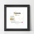 Square Size Black Shabby Picture Frame With White Mount