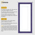 Antique Style Panoramic Size Purple Picture Frame with White Mount