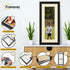 Flat Panoramic Black Photo Frame Wall Art Poster Frame With Ivory Mount