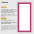Antique Style Panoramic Pink Picture Frame Photo Frame With White Mount