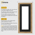 Flat Panoramic Oak Picture Photo Frame Wall Art Poster Frame With Black Mount