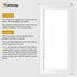 Flat Panoramic White Picture Photo Frame Wall Art Poster Frame