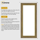 Panorama Style Gold Photo Frame Dahlia Style Wall Art Hanging Frame