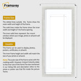 Panoramic Size Glitter Sparkle White Photo Frames With White Mount