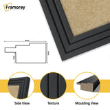Step Style Square Size Black Picture Frame Wall Art Poster Frame