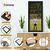 Panoramic Size Glitter Sparkle Black Photo Frames Wall Art Frame