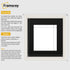 Antique Style Square White Picture Frame Wall Art Frame With Black Mount