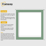 Antique Style Square Size Green Picture Frame Wall Art Photo Frame