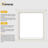 Antique Style Square Size White Picture Frame Wall Art Photo Frame