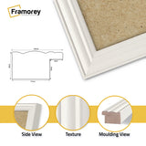 Antique Style Panoramic  Size White Picture Frame Wall Art Photo Frame