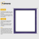Antique Style Square Purple Picture Frame Wall Art Photo Frame