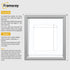 Antique Style Square Silver Picture Frame Wall Art With White Mount